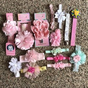 Baby girl headband lot
